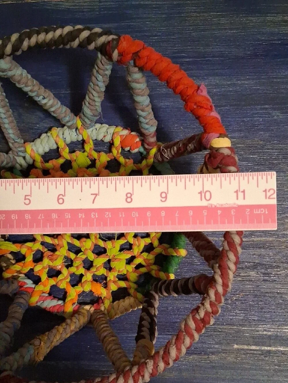 Handwoven Multicolor Decorative Rope Bowl by